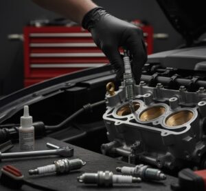 reemplazo de bujias en motor auto