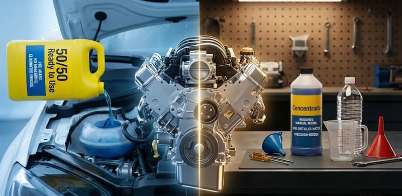 diferencias entre anticongelante y un refrigerante automotriz