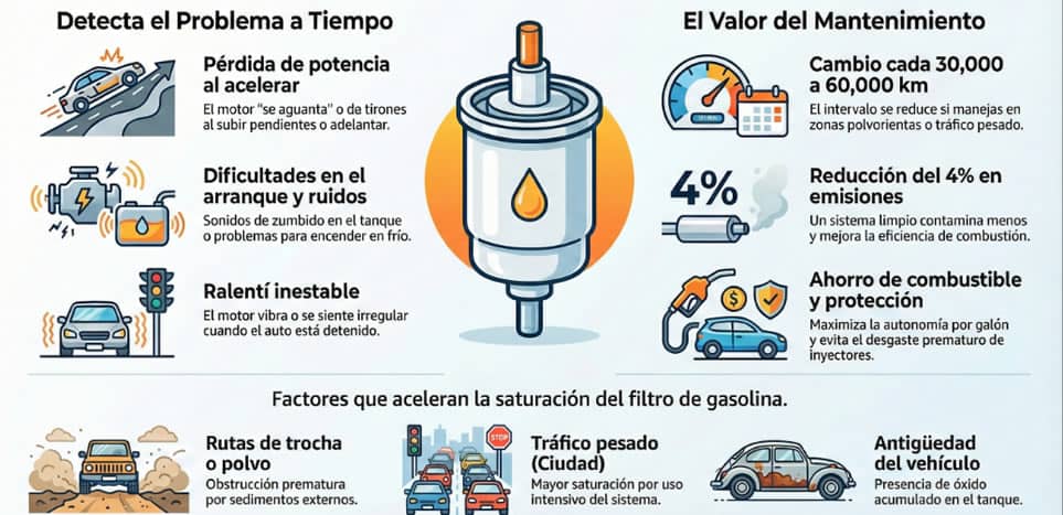 guia  sobre el filtro de gasolina