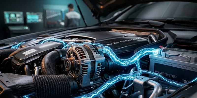 sistema de carga de un auto