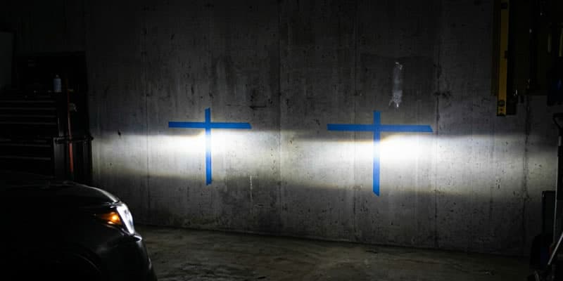 alineación luces led