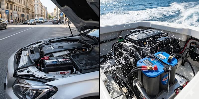 bateria de auto vs bateria nautica